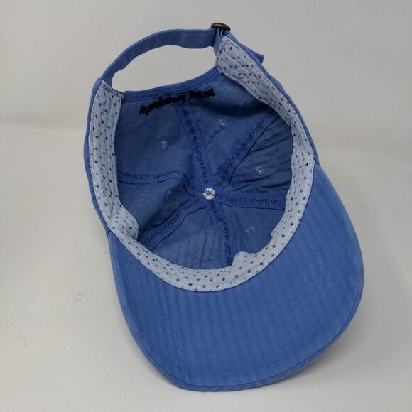 Vineyard Vines Men's Slideback Hat Blue Embroidered Whale Logo Cotton Blend - Picture 6 of 8